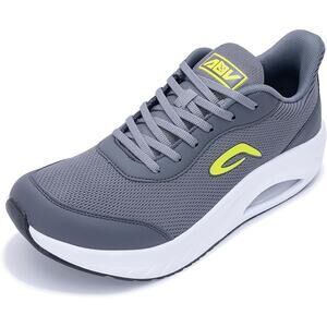 AOV Mens Size 9.5 Gray Mesh Wide Toe Box Arch Support Orthotic Walking Shoes